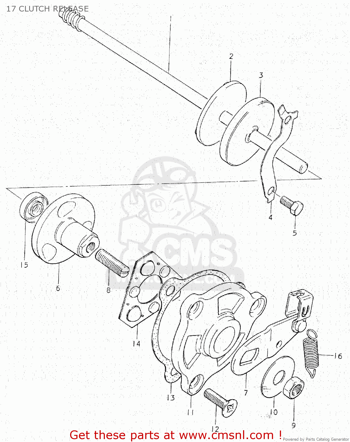 17 CLUTCH RELEASE GS750C