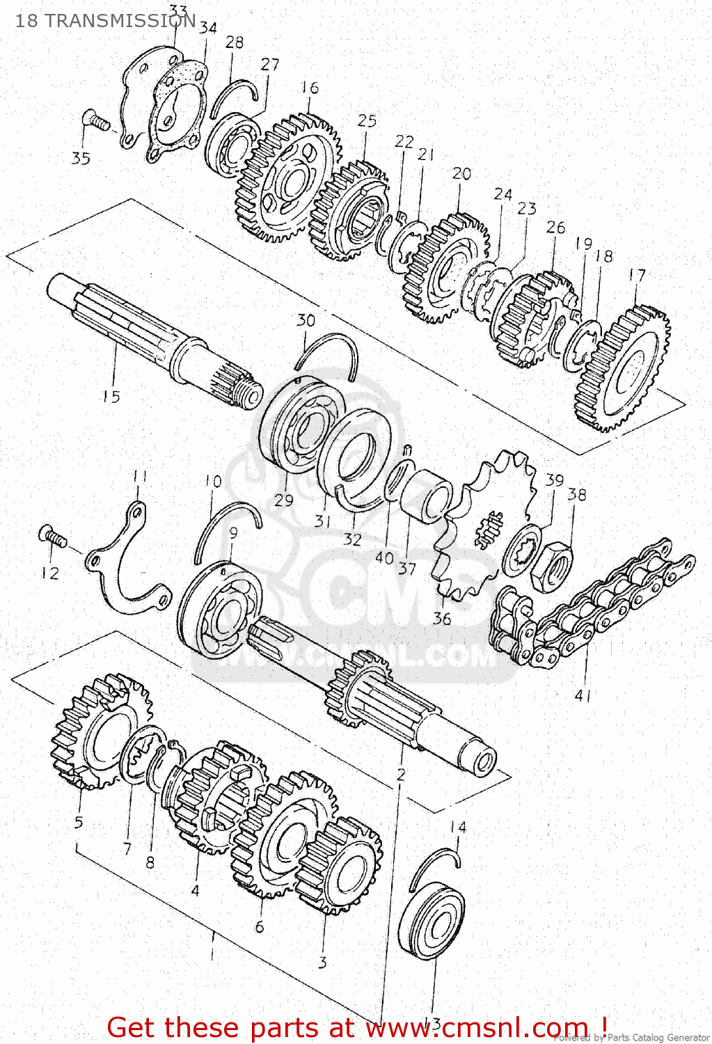 18 TRANSMISSION GS750C