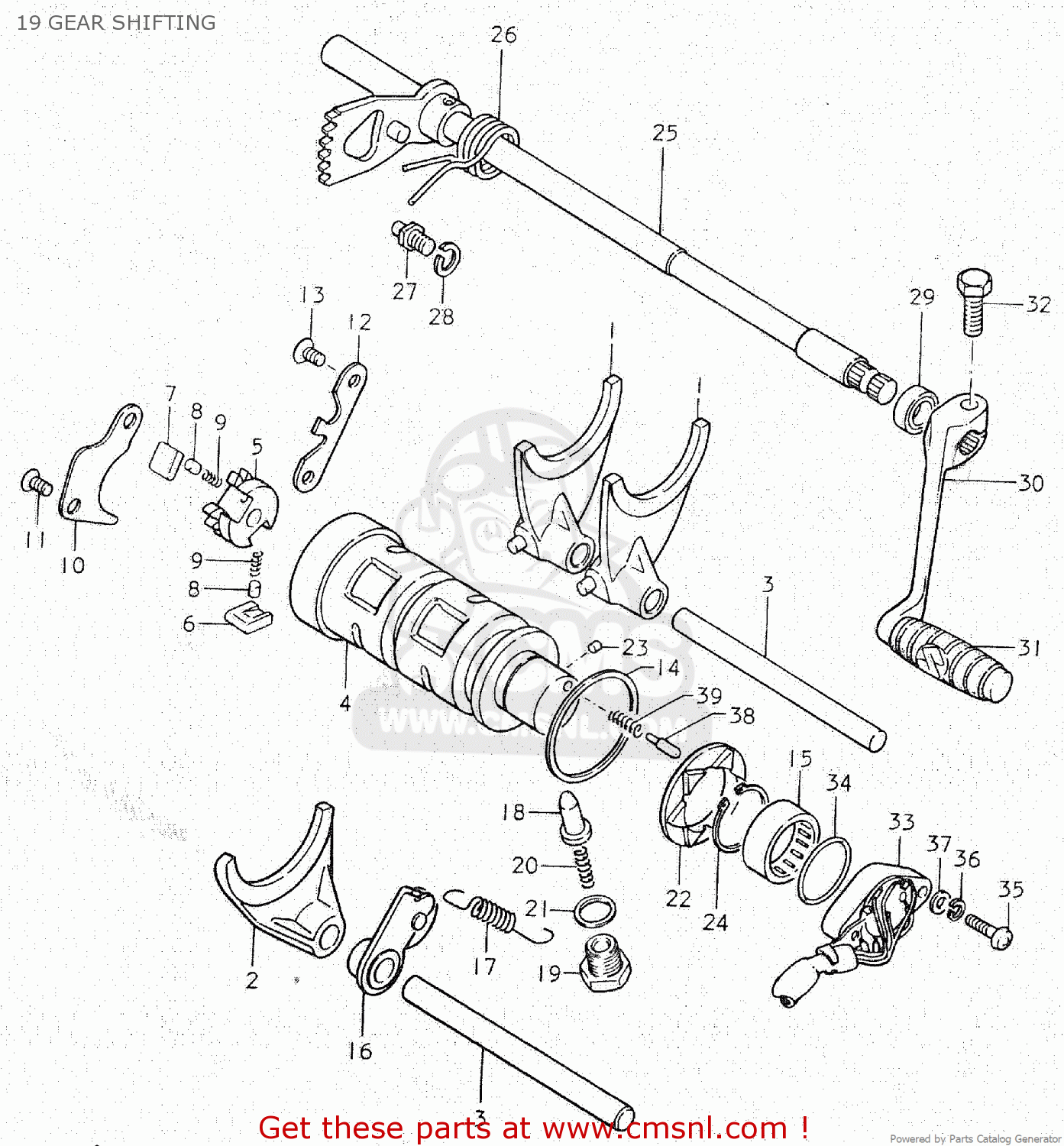 19 GEAR SHIFTING GS750C