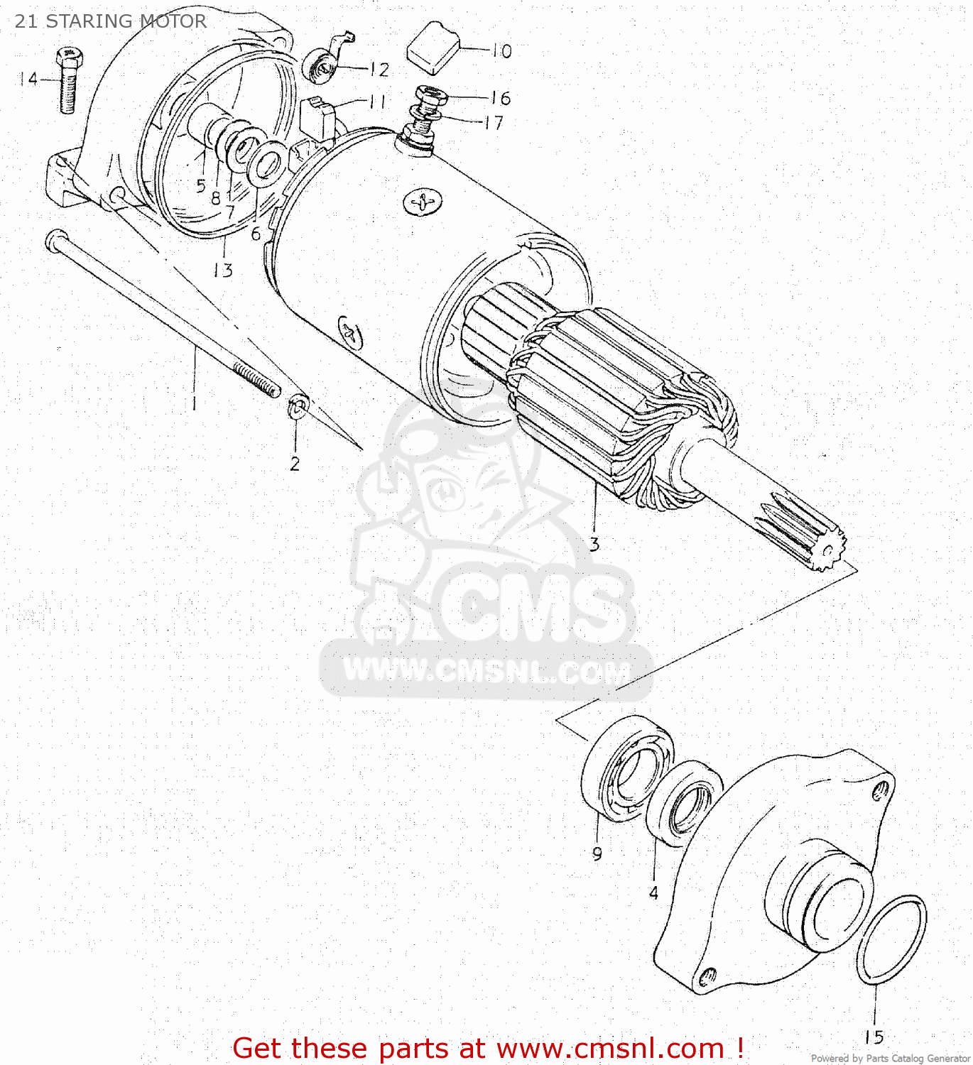 21 STARING MOTOR GS750C