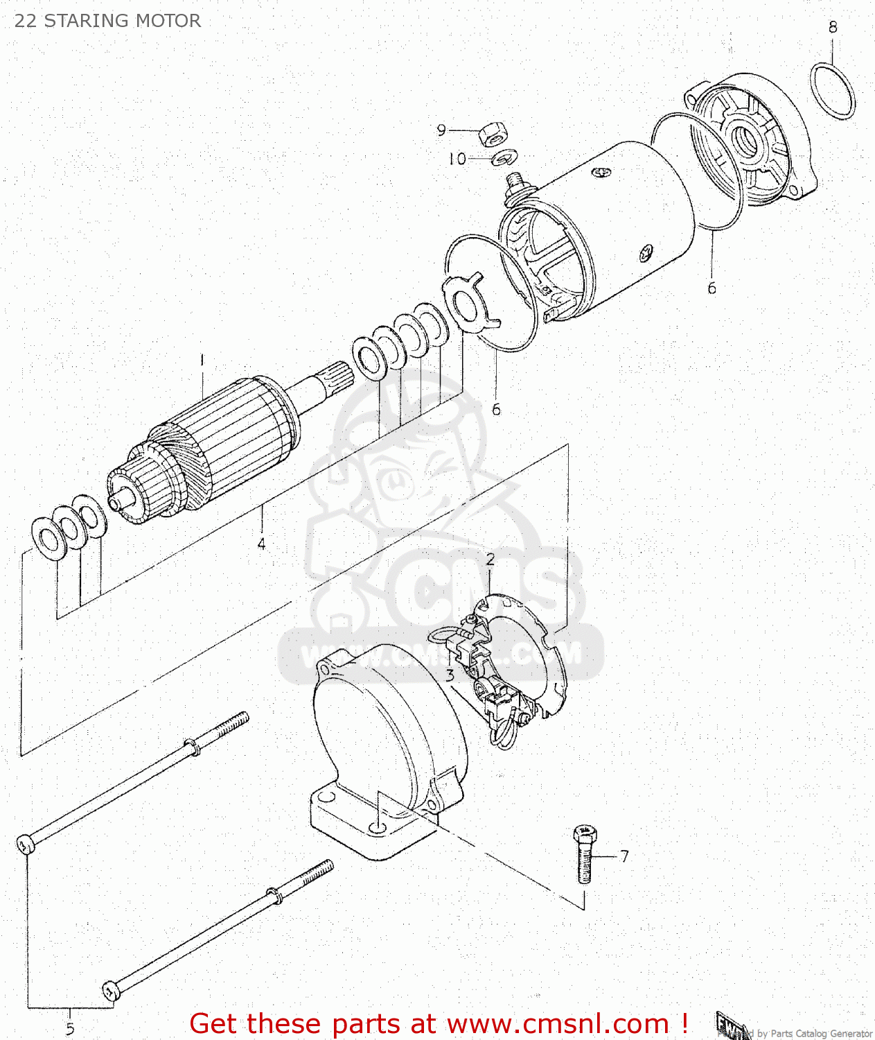 22 STARING MOTOR GS750C