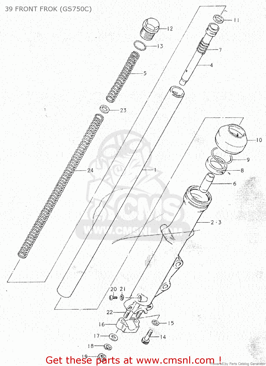39 FRONT FROK (GS750C) GS750C