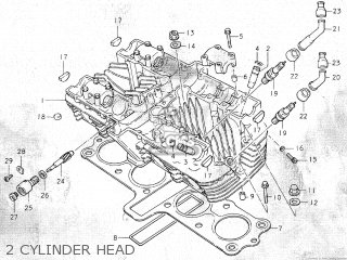 2 CYLINDER HEAD - GS750C