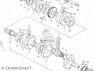 8 CRANKSHAFT - GS750C