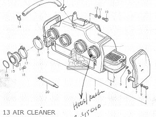 13 AIR CLEANER - GS750C