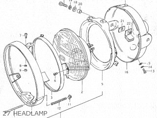 27 HEADLAMP - GS750C