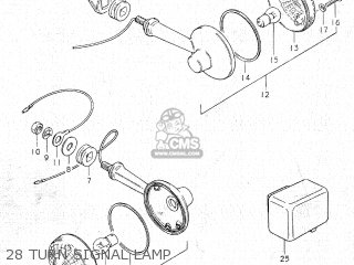 28 TURN SIGNAL LAMP - GS750C