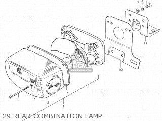 29 REAR COMBINATION LAMP - GS750C