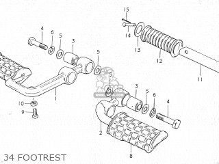 34 FOOTREST - GS750C