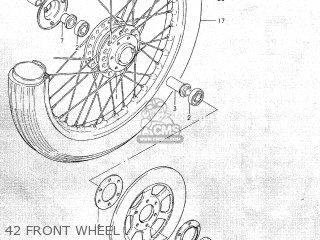 42 FRONT WHEEL - GS750C