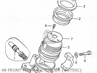 48 FRONT MASTER CYLINDER (GS750C) - GS750C
