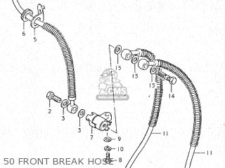 50 FRONT BREAK HOSE - GS750C