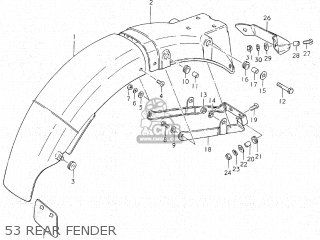 53 REAR FENDER - GS750C