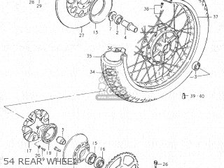54 REAR WHEEL - GS750C