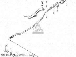 56 REAR BRAKE HOSE - GS750C