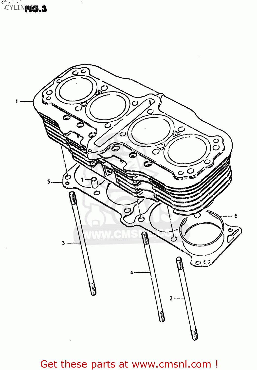 CYLINDER GS750E 1980 (T) USA (E03)