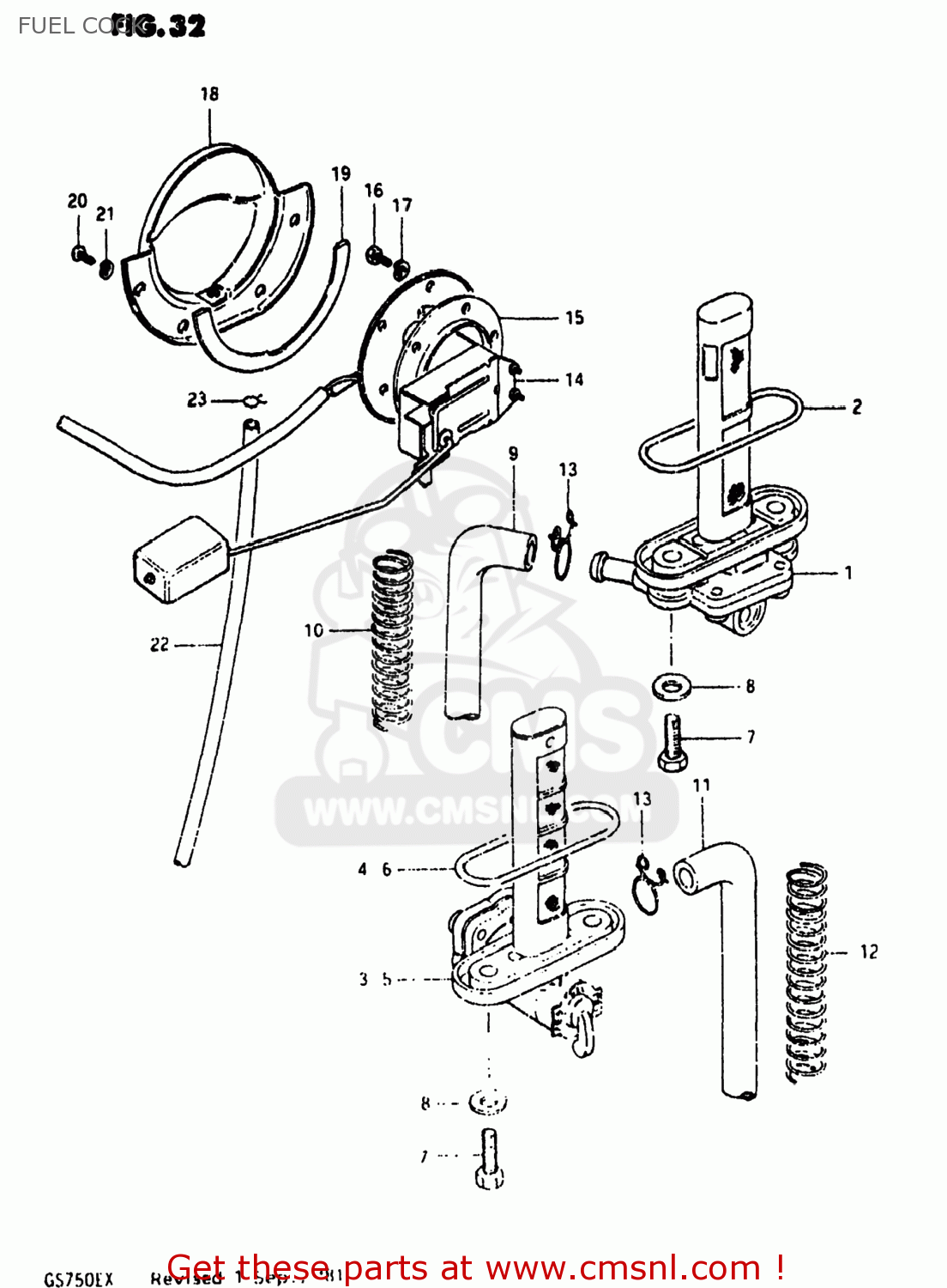 FUEL COCK GS750E 1980 (T) USA (E03)