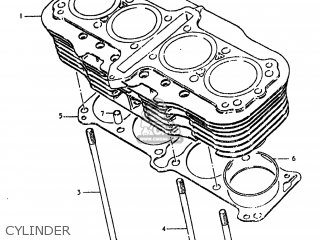 CYLINDER - GS750E 1980 (T) USA (E03)