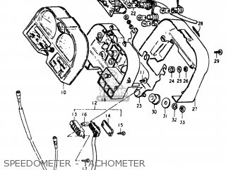 SPEEDOMETER - TACHOMETER - GS750E 1980 (T) USA (E03)