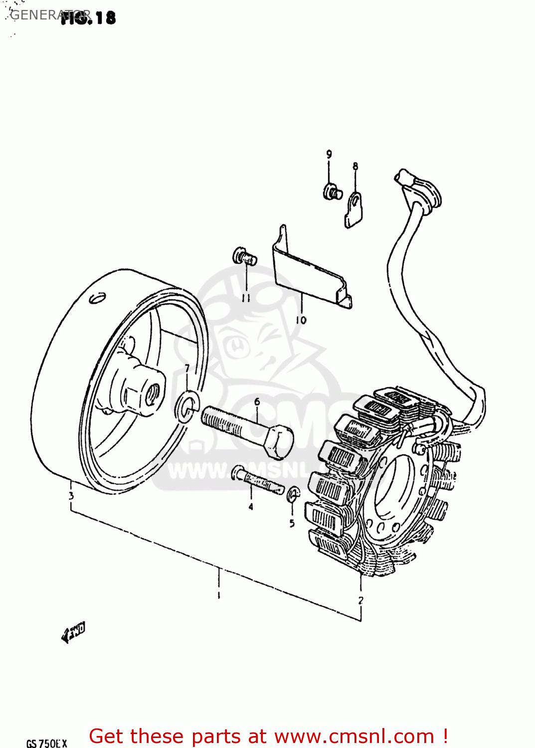 GENERATOR GS750E 1981 (X) USA (E03)