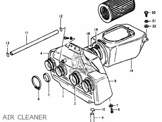 AIR CLEANER - GS750E 1981 (X) USA (E03)