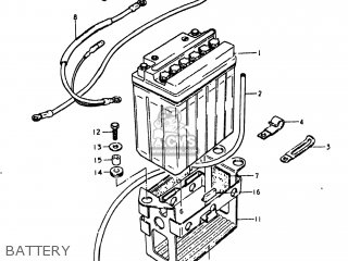 BATTERY - GS750E 1981 (X) USA (E03)