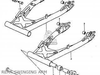 REAR SWINGING ARM - GS750E 1981 (X) USA (E03)
