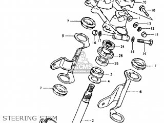 STEERING STEM - GS750E 1981 (X) USA (E03)