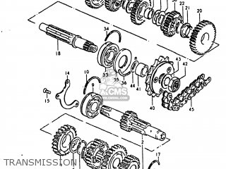 TRANSMISSION - GS750E 1981 (X) USA (E03)