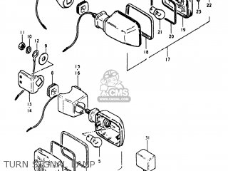 TURN SIGNAL LAMP - GS750E 1981 (X) USA (E03)