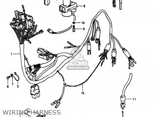 WIRING HARNESS - GS750E 1981 (X) USA (E03)