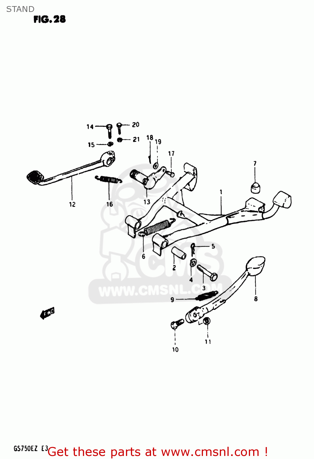 STAND GS750E 1982 (Z) USA (E03)