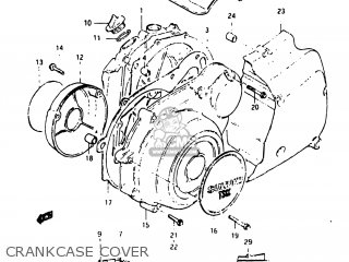 CRANKCASE COVER - GS750E 1982 (Z) USA (E03)