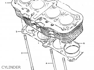 CYLINDER - GS750E 1982 (Z) USA (E03)