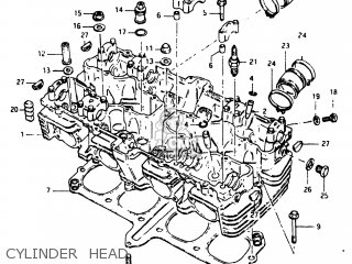 CYLINDER  HEAD - GS750E 1982 (Z) USA (E03)