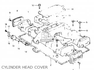 CYLINDER HEAD COVER - GS750E 1982 (Z) USA (E03)