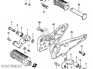 FOOTREST - GS750E 1982 (Z) USA (E03)