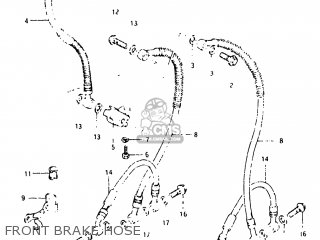 FRONT BRAKE HOSE - GS750E 1982 (Z) USA (E03)