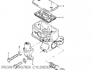 FRONT MASTER CYLINDER - GS750E 1982 (Z) USA (E03)
