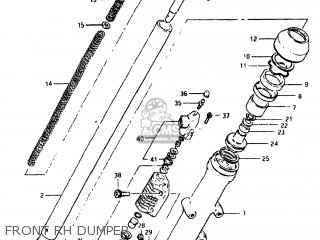 FRONT RH DUMPER - GS750E 1982 (Z) USA (E03)