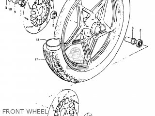 FRONT WHEEL - GS750E 1982 (Z) USA (E03)