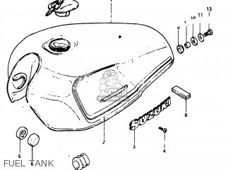 FUEL TANK - GS750E 1982 (Z) USA (E03)