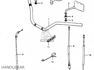 HANDLEBAR - GS750E 1982 (Z) USA (E03)