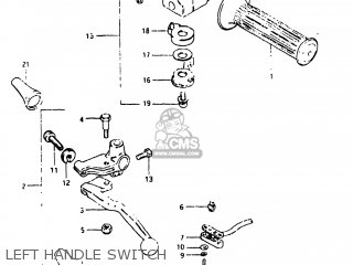 LEFT HANDLE SWITCH - GS750E 1982 (Z) USA (E03)