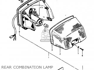 REAR COMBINATION LAMP - GS750E 1982 (Z) USA (E03)