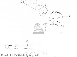 RIGHT HANDLE SWITCH - GS750E 1982 (Z) USA (E03)