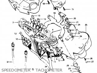 SPEEDOMETER - TACHOMETER - GS750E 1982 (Z) USA (E03)