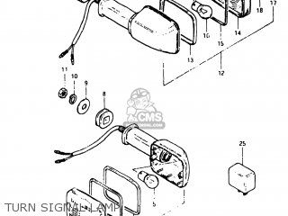 TURN SIGNAL LAMP - GS750E 1982 (Z) USA (E03)