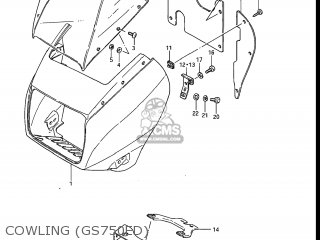 COWLING (GS750ED) - GS750E 1983 (D) USA (E03)