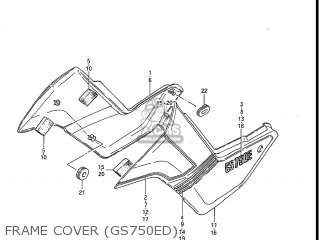 FRAME COVER (GS750ED) - GS750E 1983 (D) USA (E03)